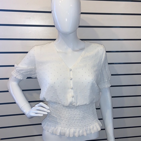 Brand: Q+A Los Angeles, Color White, Size S - Picture 1 of 5